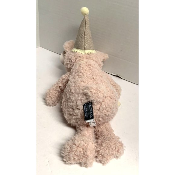 New Demdaco Plush Pig Stuffed Animal Toy Pink Piggy Wig Happy Birthday 15 in Tal - Picture 4 of 5